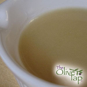 A champagne vinaigrette in a white bowl.