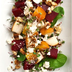 A sweet, hearty salad full of both color and texture, featuring our Pear Balsamic Vinegar, is sure tantalize everyone's palate.