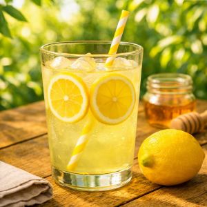 Balsamic Lemonade and Vodka Cocktail