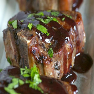 Blueberry Rosemary Lamb Chops