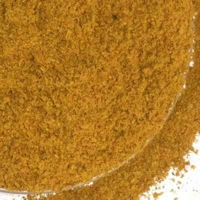 Maharajah Curry Powder from The Olive Tap: A bowl of brown curry powder.