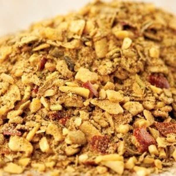 Chicken Rub from The Olive Tap: A pile of tan, brown, and red pieces.
